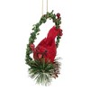 Northlight 5.5" Green and Red Cardinal in a Holly Wreath Christmas Ornament - 4 of 4