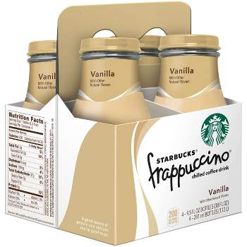 Starbucks Frappuccino Vanilla Coffee Drink - 4pk/9.5 fl oz Glass Bottles