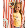Deux par Deux Girl Organic Cotton Tee Yellow and Birds - 2 of 4