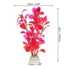 Unique Bargains Plastic Artificial Water Plants Aquarium Decorations Red 7.28" Heigh 3 Pcs - 4 of 4