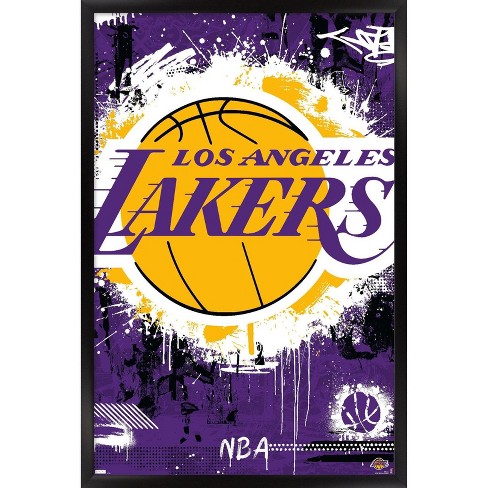 LA Lakers Canvas Painting Wall Art Decor Poster Framed