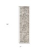 Gray And Ivory Medallion Area Rug - 3 of 4