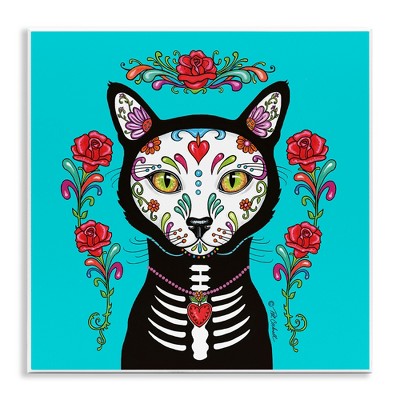 Stupell Industries Celebration of Life Cat Portrait Wall Plaque Art
