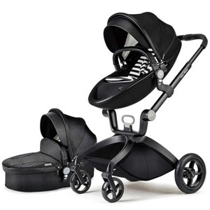 Hotmom Stylish Baby Stroller: Height-Adjustable Seat and Reclining Baby Carriage - 1 of 4