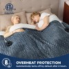 Electric Heated Blanket Soft & Washable Ribbed Flannel - 3 of 4