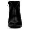 Allegra K Women's V-Shape Cutout Pointy Toe Stiletto Heels Ankle Booties - 3 of 4