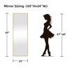 PexFix Aluminum alloy side arched full length mirrorr-With Stand - 3 of 3