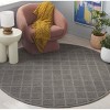 Genre GRE501 Hand Tufted Indoor Area Rug - Grey - 6' Round - Safavieh - 2 of 4