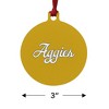 UC Davis Secondary Logo Aluminum Holiday Christmas Tree Ornament - 3 of 4