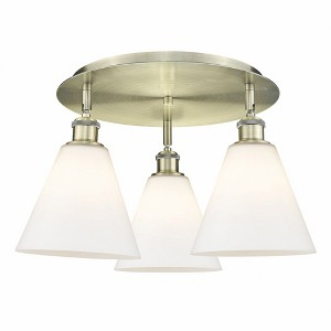 Berkshire - 3 Light Flush Mount In Industrial Style-10.5 Inches Tall and 19.75 Inches Wide - 1 of 1