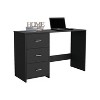 PAGED Home Office Desk 40.16" L Writing Desk with Drawer and 2 Shelves Simple Computer Desk for Study - 3 of 4