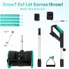 CuisinSmart 12Inch Snow Blower, with Adjustable Front Handle & Telescopic Pole, 10In Width & 6In Depth & 20Ft Throwing Distance - 2 of 4