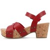 Journee Collection Womens Valentina Ankle Strap Platform Sandals - 2 of 4