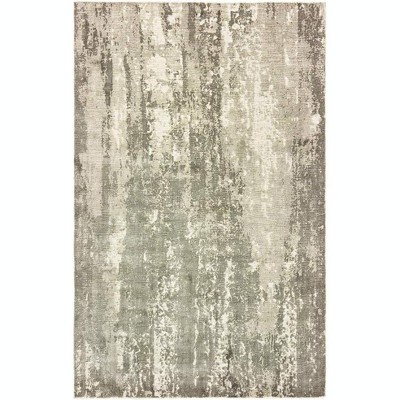 Oriental Weavers Formations 70006 Grey/ Ivory Indoor Area Rug - 2'6" x 10'