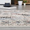 Living Room Rug Washable Rug Traditional Indoor Aesthetic Carpet Vintage Floral Distressed Floor Cover Low Pile - 4 of 4