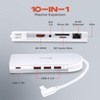 Griffin 10-in-1 USB C Hub Multiport Adapter with Ethernet, 4K HDMI, VGA to Aux, 100W USB C Charging, SD/TF Card Reader, 3 USB-A Ports - 3 of 4