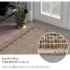 Acekool Washable Area Rug, Non Slip Soft Low Pile Carpet, Geometric Bordered Modern Accent for Living Room Bedroom Nursery, Lightweight - 2 of 4