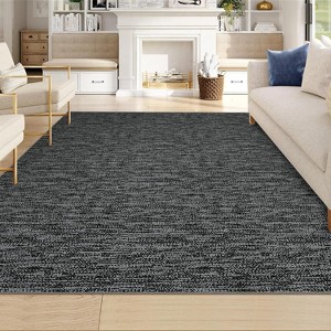 Coucheta Washable Area Rug , Modern Non-Slip Low Pile Indoor Carpet Machine Washable Soft Floor Mat for Living Room Bedroom Office,Multi-Color & Size - 1 of 4