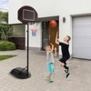Safstar 5.5-7.5FT Adjustable Portable Basketball Goal System w/Shatterproof Backboard - 2 of 4