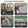 TopComfy Rugs Boho Kitchen Rug Sets 3 Pieces Washable Kitchen Mats Non Slip Soft Kitchen Rug Floor Mat for Kitchen, Multicolored, 0.39"*0.39"*0.39" - 3 of 4