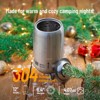 EchoSmile 5.9 in. Stainless Steel Wood Outdoor Portable Tabletop Fire Pit - 2 of 4