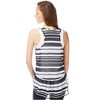 Aeropostale Womens Sheer Striped Extended Back Tank Top - 2 of 3