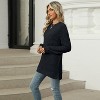 Coolmee Womens Long Sleeve Shirts Fall Ribbed Side Slit Tunic Tops Casual Loose Fit Sweaters Tees - 4 of 4
