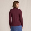 Lands' End Women's Relaxed Cotton Long Sleeve Mock Turtleneck - 2 of 4