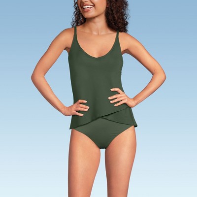 Lands' End Women's Tulip Hem Tankini Top
