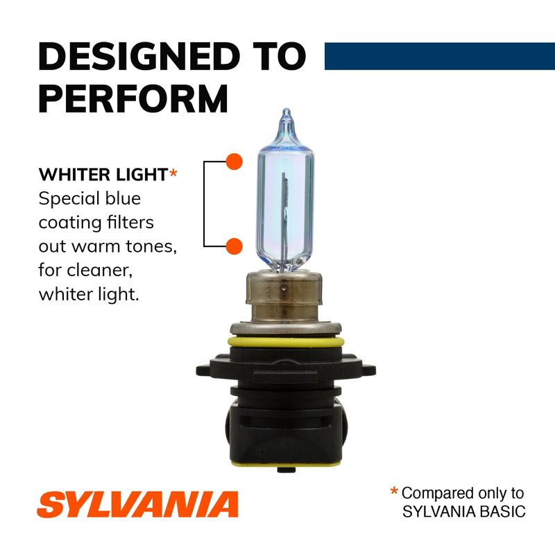 SYLVANIA 9012 SilverStar Halogen Headlight Bulb, (Contains 2 Bulbs), 5 of 8