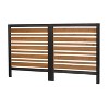 Cesicia 2-Panel Outdoor Air Conditioner Fence Screen, Outside Wood Privacy Fence, Backyard Garden Patio 38" W x 42" H - 2 of 4