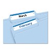 Avery Print or Write File Folder Labels 11/16 x 3 7/16 White/Dark Blue Bar 252/Pack 05200 - 4 of 4