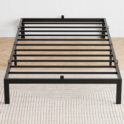 14 Inch Heavy Duty Twin Metal Bed Frame with Sturdy Slat Support - Modern Platform Bed, No Box Spring Needed, Easy Assembly, Minimalist Design