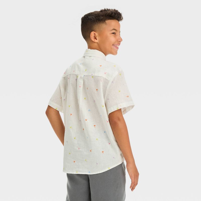 Boys' Woven Short Sleeve Button-Down Shirt - art class™, 4 of 7
