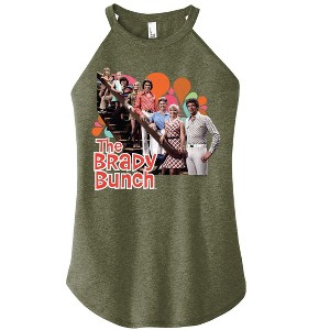 Women's - The Brady Bunch - Family Photo Graphic High Neck Tank - 1 of 2