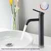 PAGED Tall Bathroom Faucets Single Hole Sink Faucet Modern Vanity Basin Faucet with Corrosion-Resistant Surface Treatment - 4 of 4