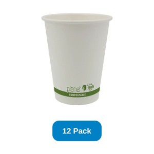 Planet+ 12 oz Compostable Hot Cup PLA Lined SFI Paper - Pack of 12 - 1 of 3