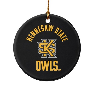 Kennesaw State Owls Porcelain Holiday Christmas Tree Ornament