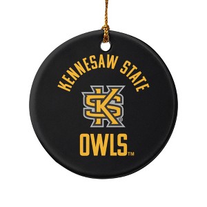 Kennesaw State Owls Porcelain Holiday Christmas Tree Ornament - 1 of 4