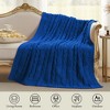 Amelie Home Cable Knitted Throw Blanket for Couch, Chenille Chunky Knit Throw Blanket 50*60 inches - 3 of 4