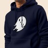 Dalix Giant Ghost Embroidered Hoodie Soft Fleece Hood Sweatshirt Mens - 4 of 4