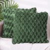 Unique Bargains Sofa Couch Decorative Soft Faux Fur Fuzzy Plush Throw Pillow Covers 2 Pcs - 2 of 4