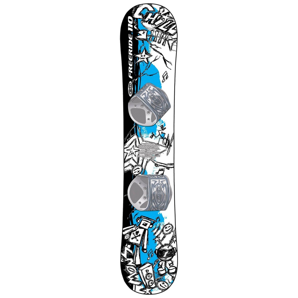 Emsco ESP 110 cm Graffiti Snowboard Decorate with Included Markers and Stickers Adjustable Bindings 42.8''