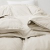 Peace Nest All-Season Medium Warmth Solid Pattern Duvet Insert White Goose Feather Comforter - 4 of 4