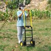 Hand Truck Dolly 2 Wheel Dolly Cart And 4 Wheel Push Cart With Swivel Wheels 330 LBS Capacity,abstract,yellow,33in,2.75ft - 4 of 4