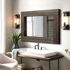 Lirago Distressed Wood Wall Mirrors Farmhouse Mirror Set of 2 Caramel 36x24 - 2 of 4