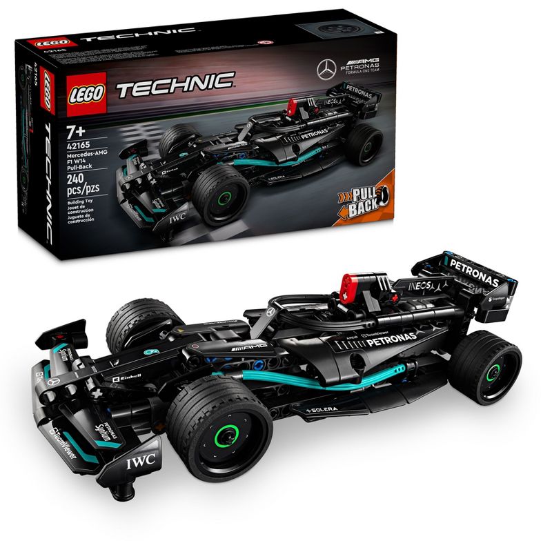 LEGO Technic Mercedes-AMG F1 W14 E Performance Pull-Back Race Car Toy 42165, 1 of 8