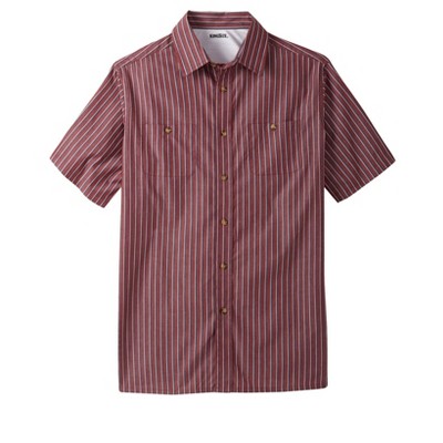 KingSize Men's Big & Tall Striped Short-Sleeve Sport Shirt