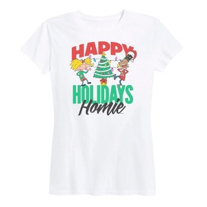 Women's - Hey Arnold! - Holiday Homies Short Sleeve Graphic T-Shirt - 1 of 4