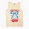 Simply Sage Market Coquette America Cherries Garment Dyed Tank - 3 of 3